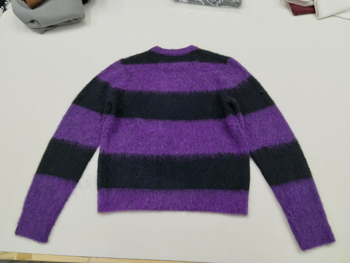 Knit Cotton Striped Cozy Sweater