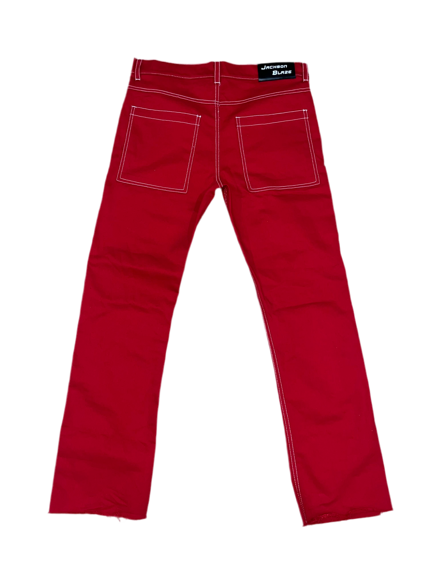 Red Slim-Fit Denim