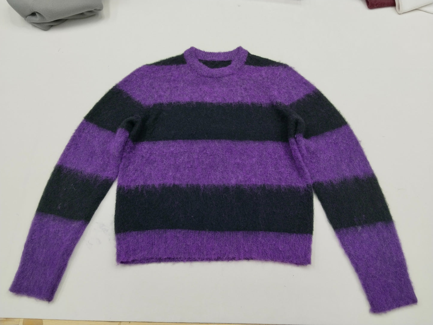 Knit Cotton Striped Cozy Sweater