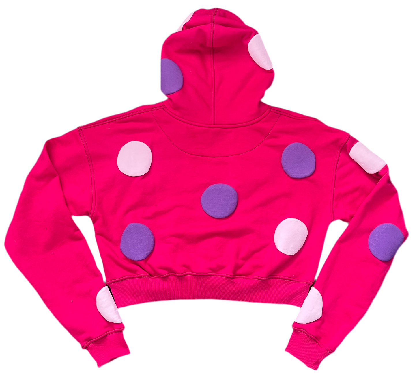 Polka Dot Cropped Hoodie