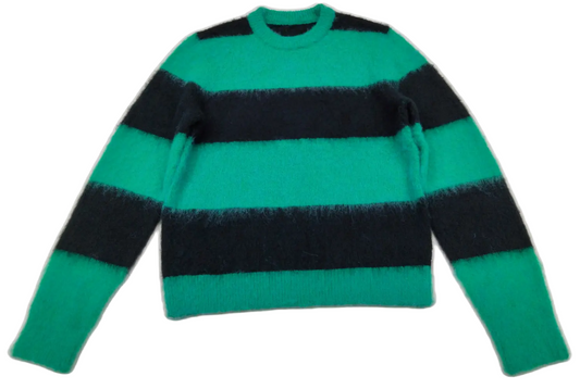 Knit Cotton Striped Cozy Sweater