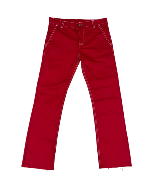 Red Slim-Fit Denim